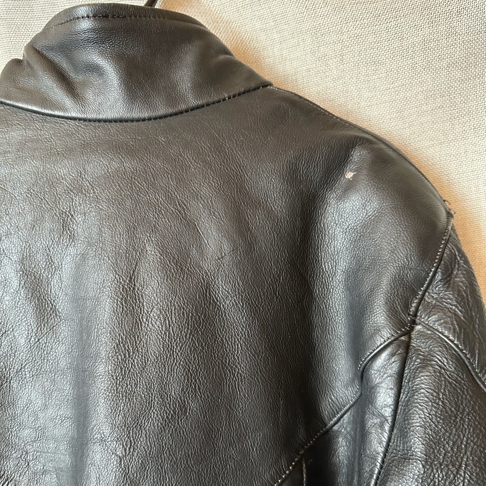 UNIK•genuine leather jacket•women’s medium•moto boho•biker core•black•silver - Picture 16 of 16